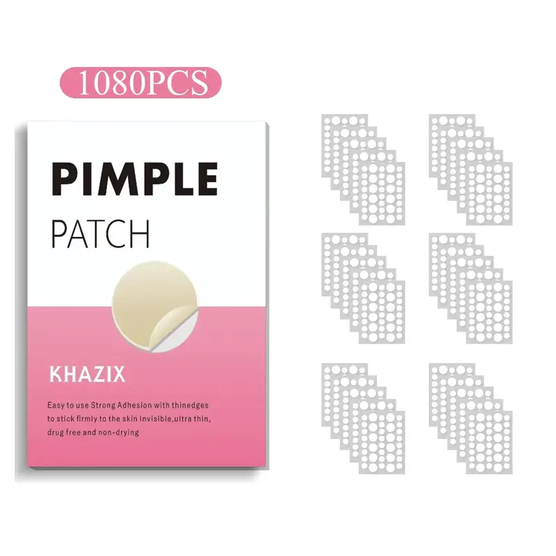 Invisible Acne Patches, 1080pcs/box Invisible Acne Covering Patches, Facial Pimple Zits Covering Patches, Skin Care Products,...