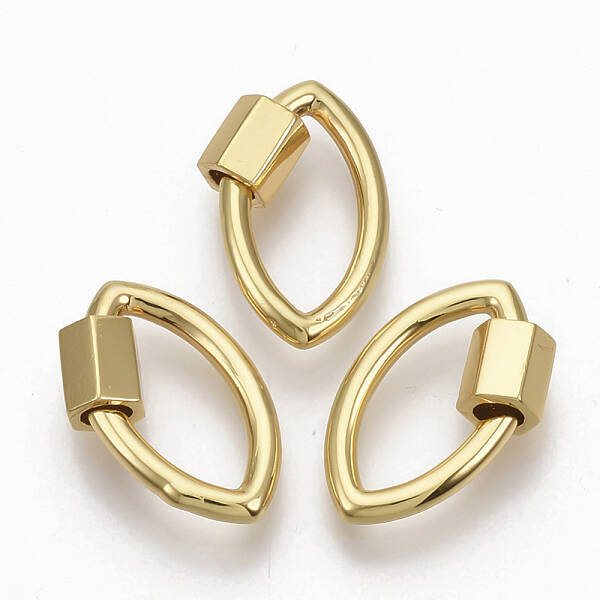 Brass Screw Carabiner Lock Charms