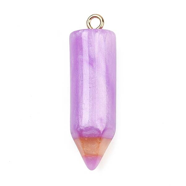 Resin Pencil Pendants