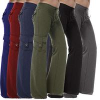 Women's Pants with Pockets Stretch Pants for Women Loose Leggings Workout Athletic Travel Work