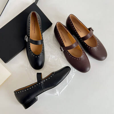 CHIKO Beren Round Toe Block Heels Mary Jane Shoes