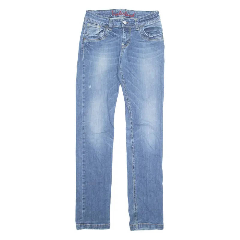 TIMBERLAND Mens Jeans Blue Regular Tapered Stone Wash W27 L34