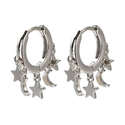 Rack Plating Brass Hoop Earrings