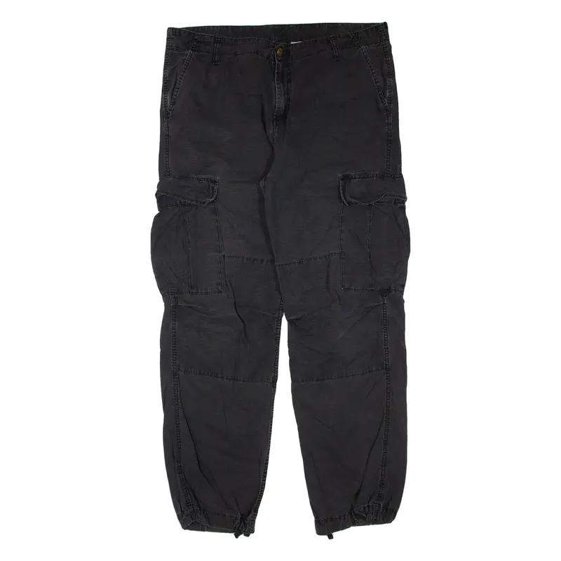 CARHARTT Cargo Mens Trousers Grey Regular Tapered W38 L32