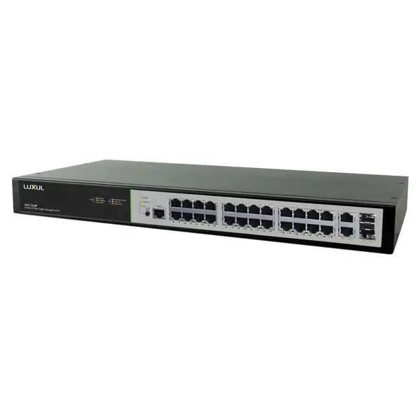 XMS-2624P Luxul 26 Port/24 PoE+ Gigabit Managed Switch