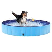 Yaheetech Cooling Foldable Dog Pool 63 x 12 Inches Collapsible Hard Plastic Pet Swimming Pool Portable Dog Bath Tub for Outdo...