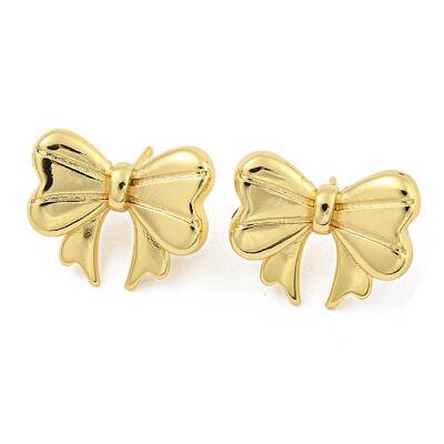 Rack Plating Brass Stud Earrings