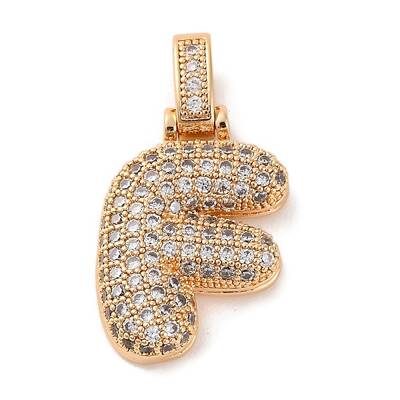 Brass Micro Pave Cubic Zirconia Pendants