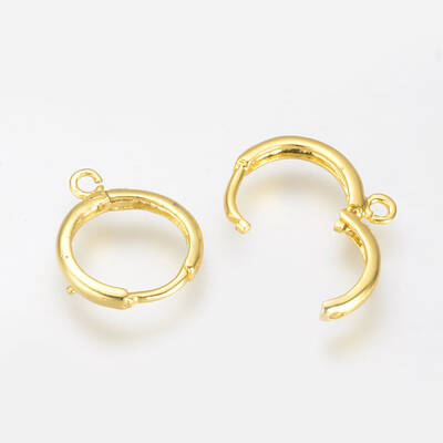 Brass Huggie Hoop Earring Findings