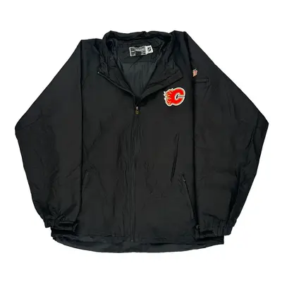 Calgary Flames Reebok Nhl Windbreaker - 2XL Black Polyester