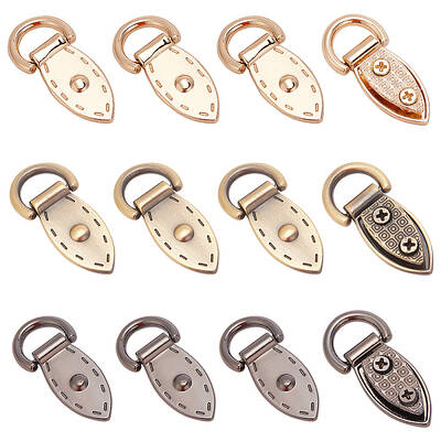 12Pcs 3 Colors Zinc Alloy Suspension Clasps