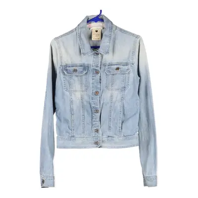 Please Denim Jacket - Small Blue Cotton