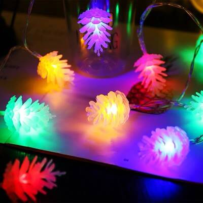 LED Simulation Christmas Light Transparent Pine Nut String lights