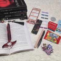 Book Bundle : New Book (Over Stock edition) with Resin Bookmark and Page Holder Set Book Lover Bookish Bundle