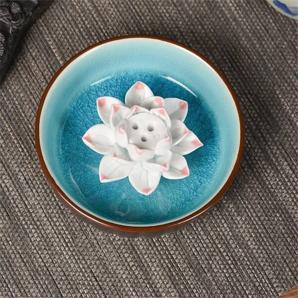 Flower Ceramics Incense Burners Holder