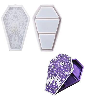 DIY Coffin Storage Box Silicone Molds