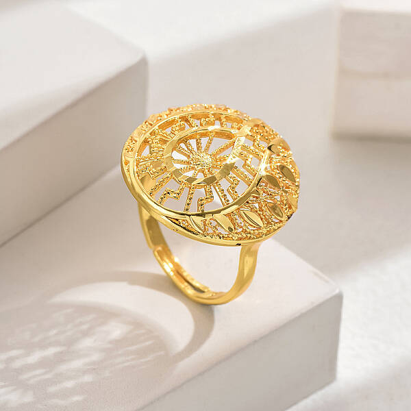 Fashionable European and American Style Wheat Lucky Cuff Ring