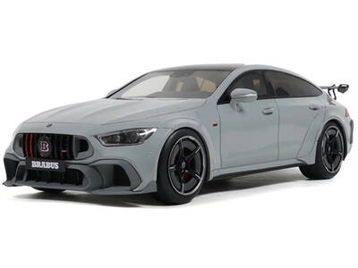 2024 Brabus Rocket 1000 Nardo Gray with Black Top 1/18 Model Car by GT Spirit