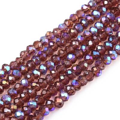 Electroplate Glass Beads Strands
