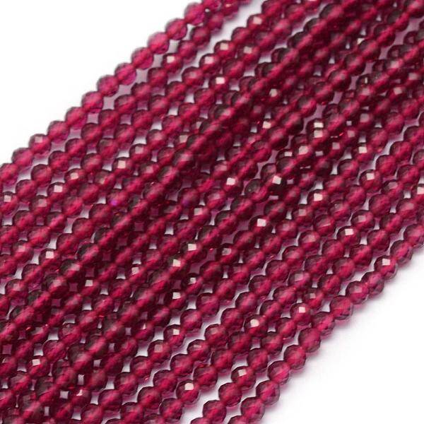 Natural Garnet Beads Strand