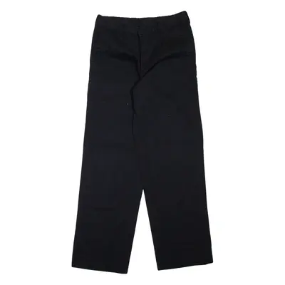 DICKIES Workwear Boys Trousers Black Relaxed Tapered W29 L30