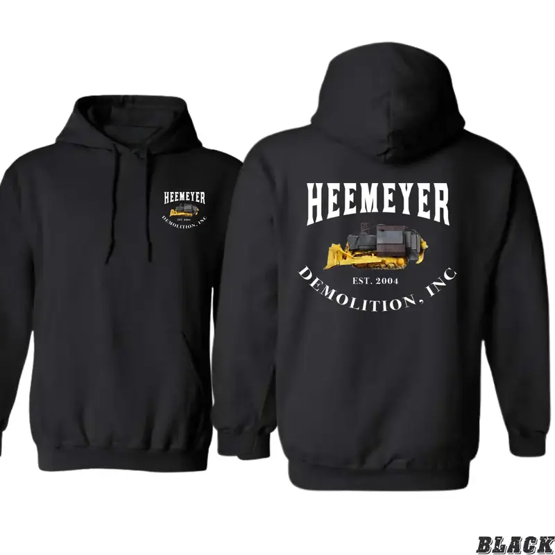 Heemeyer Demolition Hoodie - Bulldozer Design Shirt - Trendy Hoodie for Men and Women Menswear Sweaters Sweatshirts Tops