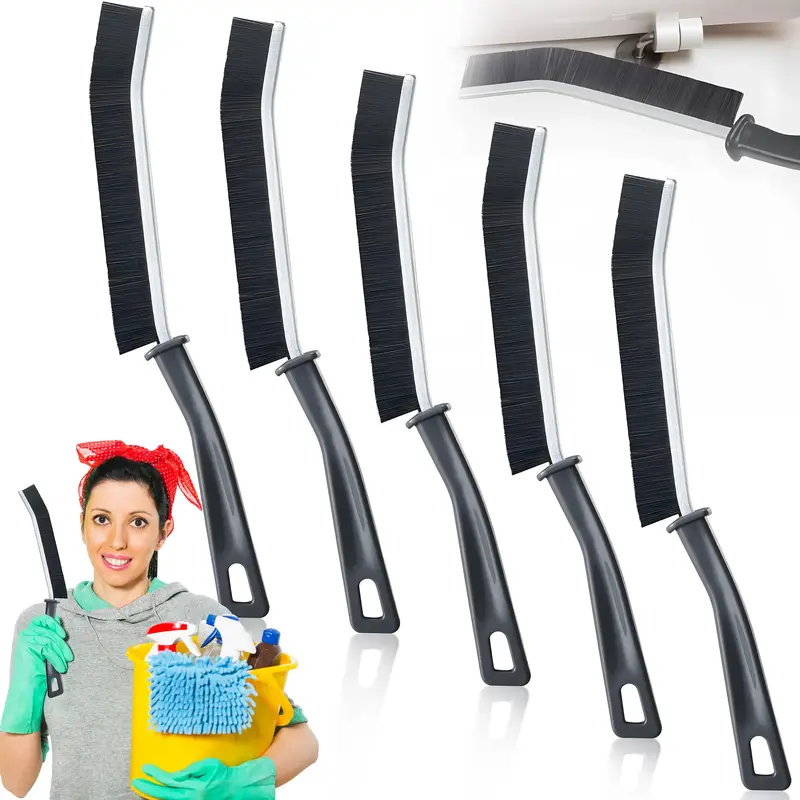 5 Pcs Crevice Cleaning brush，Hard Bristle Gap Brush，for Bathroom Household Kitchen Tiles Window Crevice Cleaning，Spring...