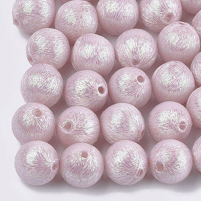 Polyester Thread Fabric Covered Beads