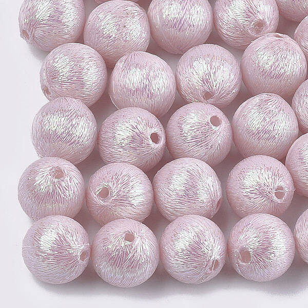 Polyester Thread Fabric Covered Beads