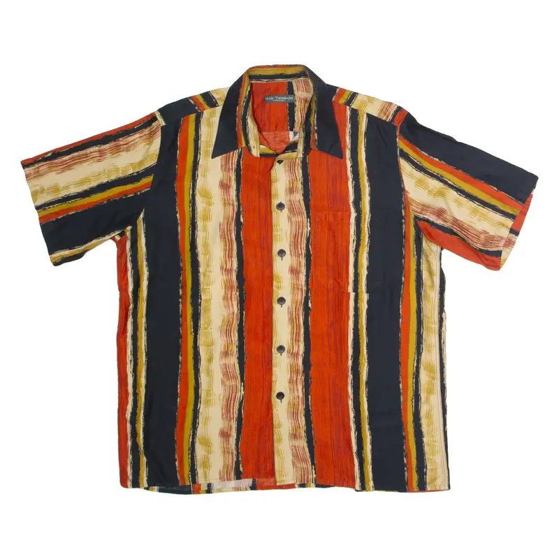 MARC THOMBARD Mens Shirt Red Striped XL