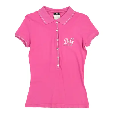 Dolce & Gabbana Polo Shirt - Small Pink Cotton | Size: small