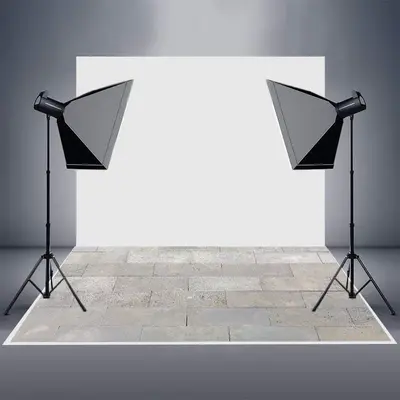 Vintage Grey Paving Stones Pattern Rubber Floor Mat - Aperturee