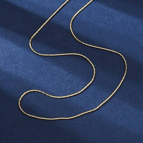 Long-Lasting Plated Brass Boston Link Chain Necklaces
