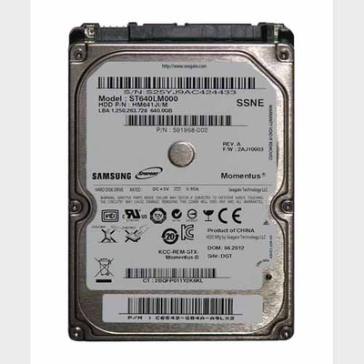 591968-002 HP 640GB 5400RPM SATA 3Gb/s 2.5-Inch Hard Drive