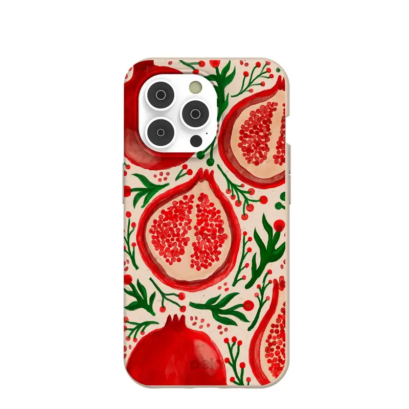 Seashell Pomegranate Cheer iPhone 14 Pro Case