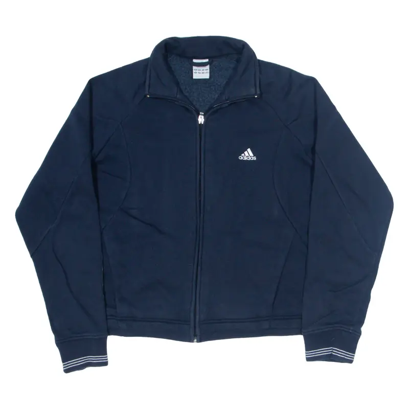 ADIDAS Track Jacket Blue Womens UK 14