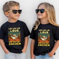 Youth and Adult shirt Vintage Lava Chicken Shirt Design, Funny Steve's Lava Chicken Game Character Png, Funny Gamer, Funny Ri...