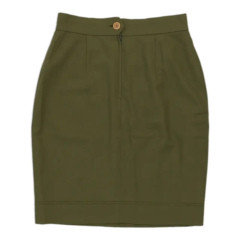 Cheap & Chic Moschino Skirt - 29W UK 10 Green Cotton | Size: UK 10