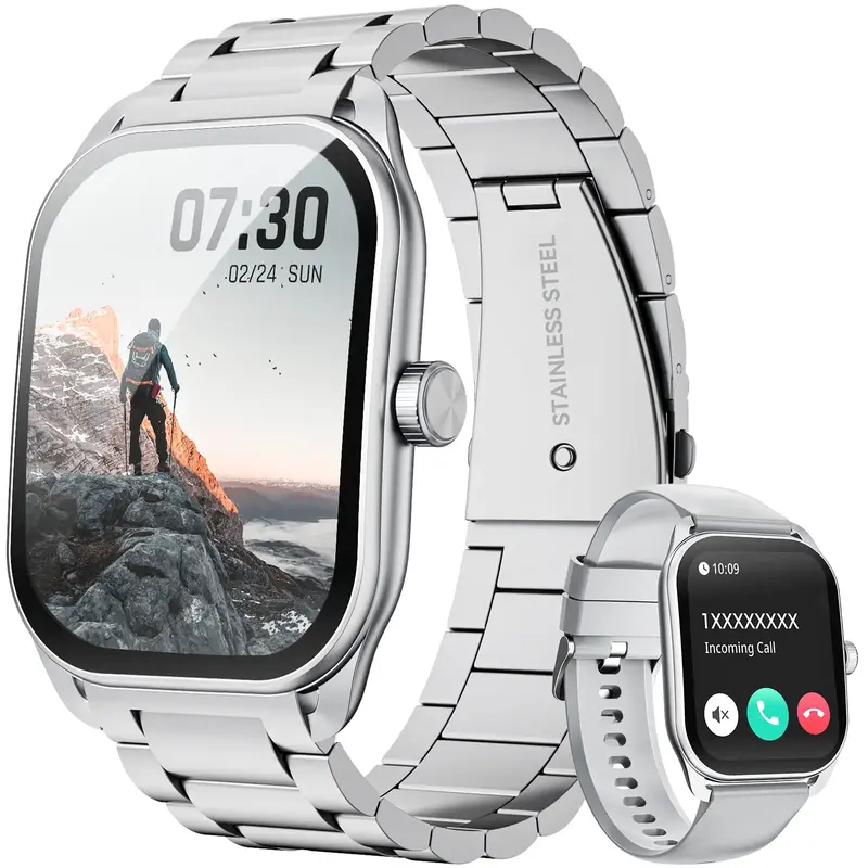 Smart Watch, 2.01  Smartwatches for Men (Answer/Make Calls), Sports Modes with Fitness Tracker Watch, Life Waterproof Activ...
