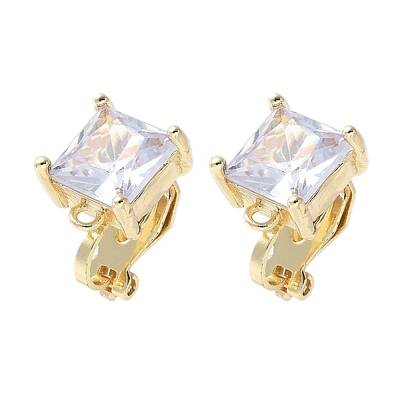 Brass Clip-on Earring Findings for Women