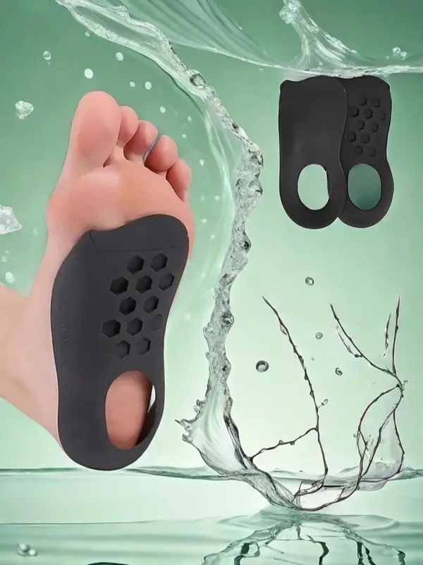 U-shaped Arch Support Shoe Insoles, Soft Silicone Arch Support Insoles, Arch Support For Plantar Fasciitis, Perfect For Flat ...