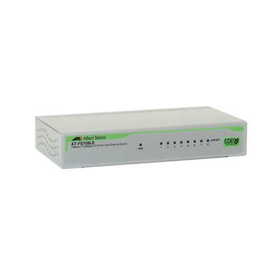 Allied Telesis AT-FS708LE-20 | FS700 Series 8 x Ports 10/100Base-TX Layer 2 Unmanaged Fast Ethernet Network Switch