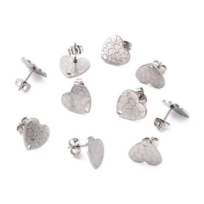 Non-Tarnish 304 Stainless Steel Stud Earring Findings