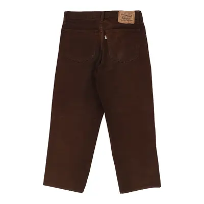 White Tab Levis Trousers - 31W 25L Brown Cotton