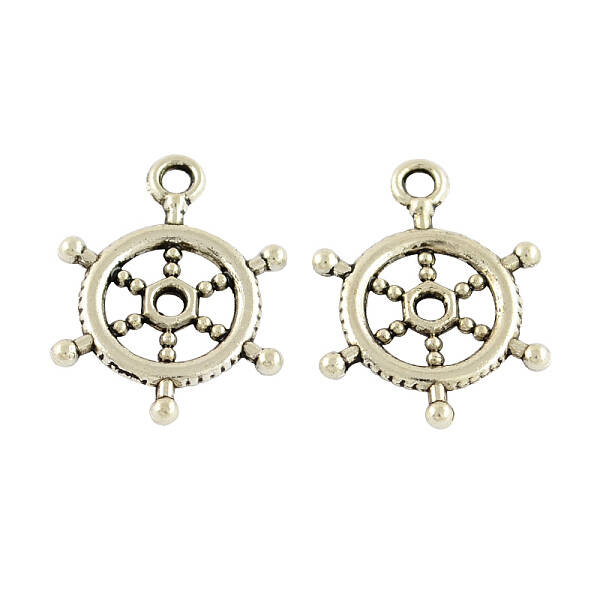 Tibetan Style Alloy Helm Pendants