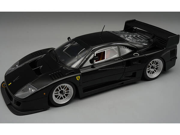 Ferrari F40 LM Black with Silver Enkei Rims Press Version (1996) Mythos Series Limited Edition to 40 pieces Worldwide 1/18 Mo...