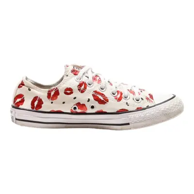 CONVERSE Low Top Trainers White Canvas Womens UK 5.5