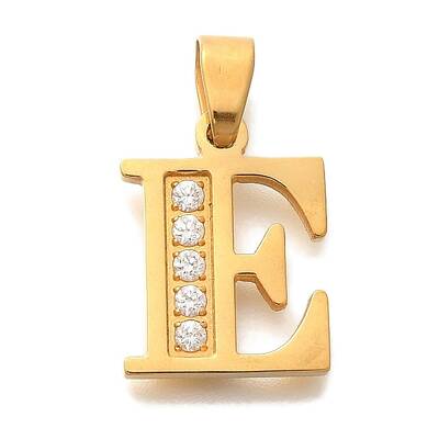 Ion Plating(IP) 304 Stainless Steel Rhinestone Pendants