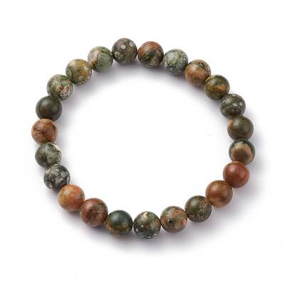 Natural Rhyolite Jasper Beaded Bracelets