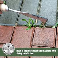 Crack Weeder, Crevice Weeding Tool with Upgrade Sharp Hook Point, L-Shaped Weed Puller Tool with Beech Wood Handle, Efficient...